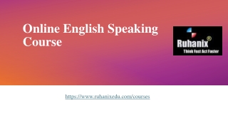 Online English Speaking Course