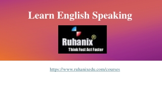 Learn English Speaking