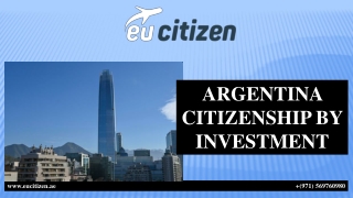 ARGENTINA CITIZENSHIP BY INVESTMENT