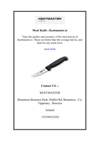 Meat Knife | Kentmaster.ie