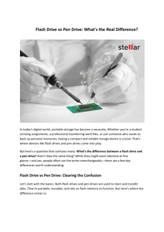 Flash Drive vs Pen Drive_ What’s the Difference and Why It Matters