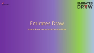 Emirates Draw PPT 58