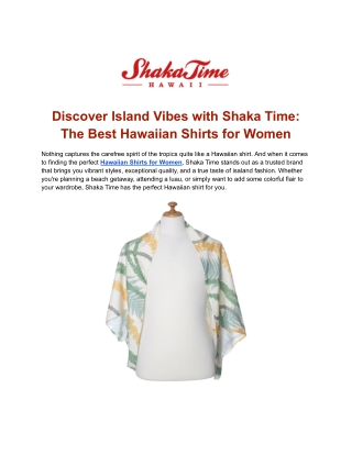 Your Go-To Hawaiian Shirt Store Online | Shaka Time