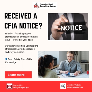 cfca pdf Received a CFIA notice