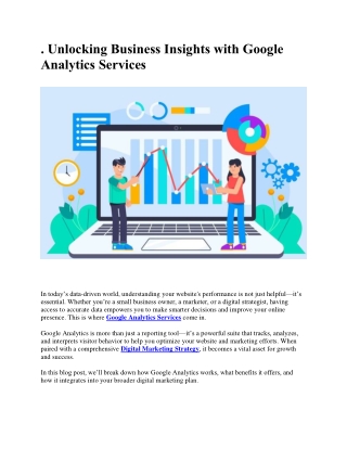 Unlocking Business Insights with Google Analytics Services