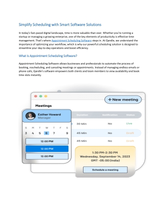 Simplify Scheduling with Smart Software Solutions
