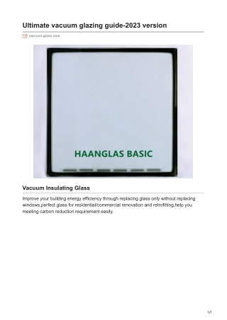 vacuum-glass.com-Ultimate vacuum glazing guide-2023 version