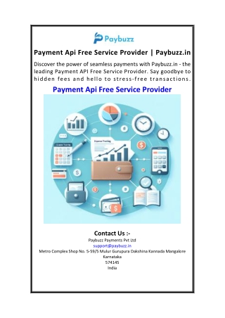 Payment Api Free Service Provider  Paybuzz.in