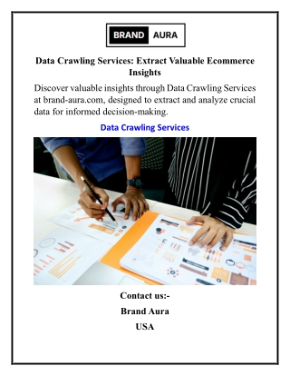 Data Crawling Services Extract Valuable Ecommerce Insights