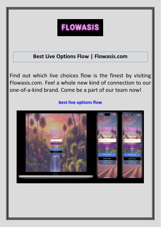 Best Live Options Flow Flowasis.com