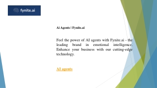 Ai Agents  Fynite.ai