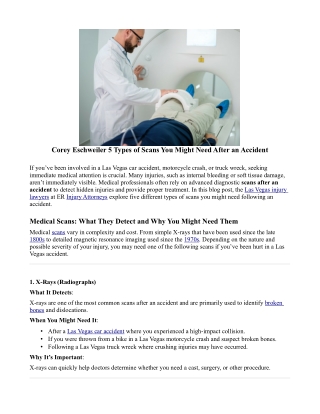 Corey Eschweiler 5 Types of Scans You Might Need After an Accident