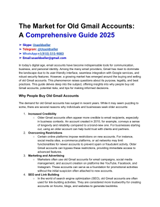 The Market for Old Gmail Accounts_ A Comprehensive Guide 2025