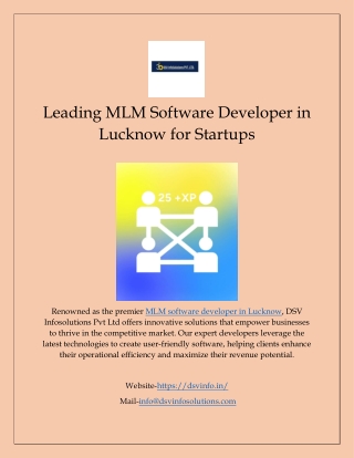 Leading MLM Software Developer in Lucknow for Startups