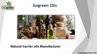 CARRIER oils