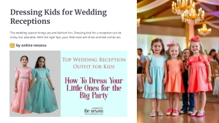 Dressing-Kids-for-Wedding-Receptions
