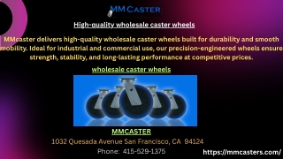 High-quality wholesale caster wheels