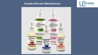 Canada Skincare Manufacturer