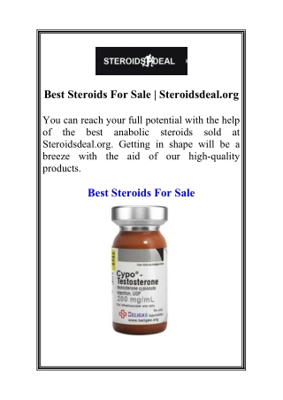 Best Steroids For Sale  Steroidsdeal.org