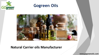 CARRIER oils