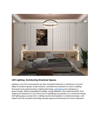 Lafit Blog - LED Lighting_ Architecting Emotional Spaces
