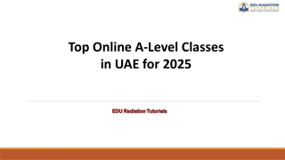 Top Online A-Level Classes in UAE for 2025