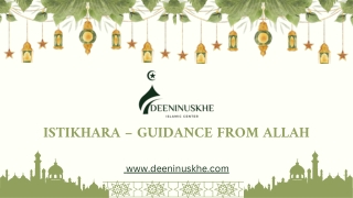 Istikhara – Guidance From Allah