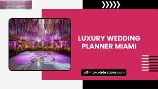 Luxury Wedding Planner Miami