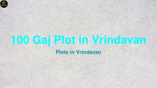 100 Gaj Plot in Vrindavan