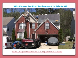 Why Choose Pro Roof Replacement in Atlanta