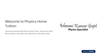 Learn Physics Online with Expert Tutors