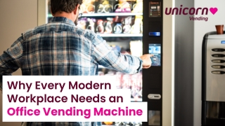 Why Every Modern Workplace Needs an Office Vending Machine