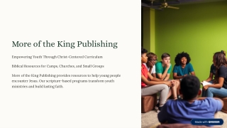 Bible Study Lessons for Beginners | More of the King Publishing