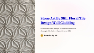 Floral Design Tile by Stone Art By SKL