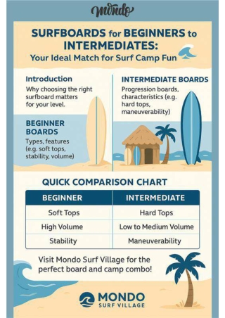 Surfboards for Beginners to Intermediates
