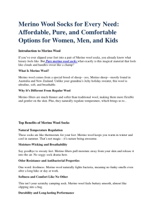 Merino wool socks cheap