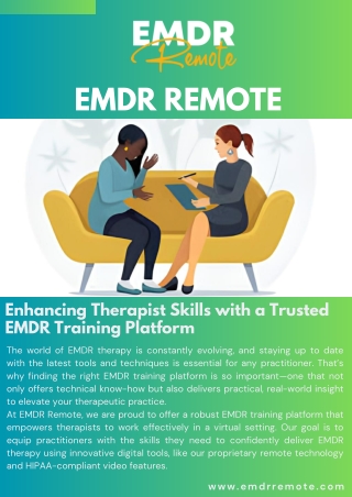 Enhancing Therapist Skills with a Trusted EMDR Training Platform
