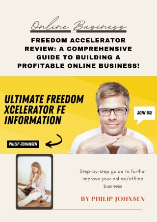 Freedom Accelerator Review: A Comprehensive Guide to Building a Profitable Onlin