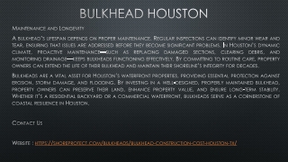 Bulkhead Houston