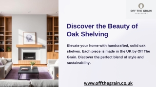 Oak Floating Shelf| Off The Grain