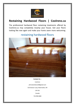 Restaining Hardwood Floors Coolreno.ca