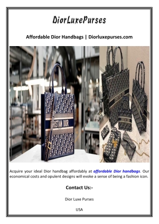 Affordable Dior Handbags  Diorluxepurses.com