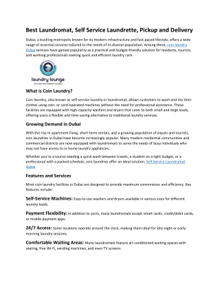 Best Laundromat Self Service Laundrette Pickup and Delivery (2)