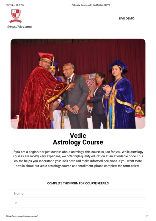 Astrology Course with Certification _ BIVS