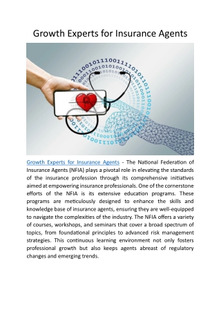 Growth Experts for Insurance Agents