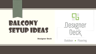 balcony setup ideas