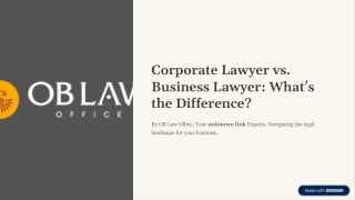 Corporate Lawyer vs. Business Lawyer: What's the Difference?