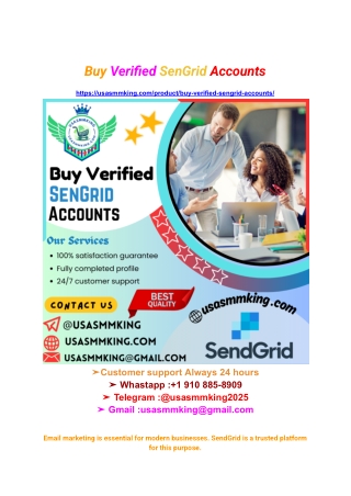 Buy Verified SenGrid Accounts