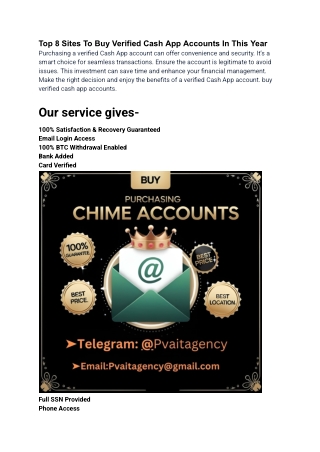 Buy Verified cash app Accounts-100% Fully Verified & Cheap