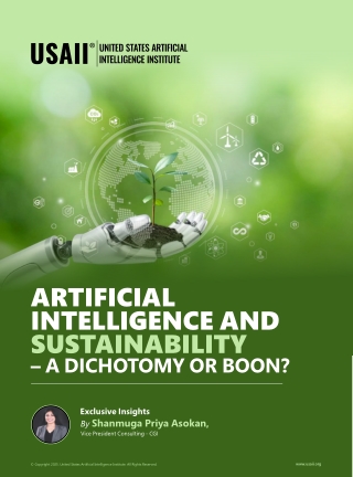 Artificial Intelligence and Sustainability – A Dichotomy or Boon? | USAII®